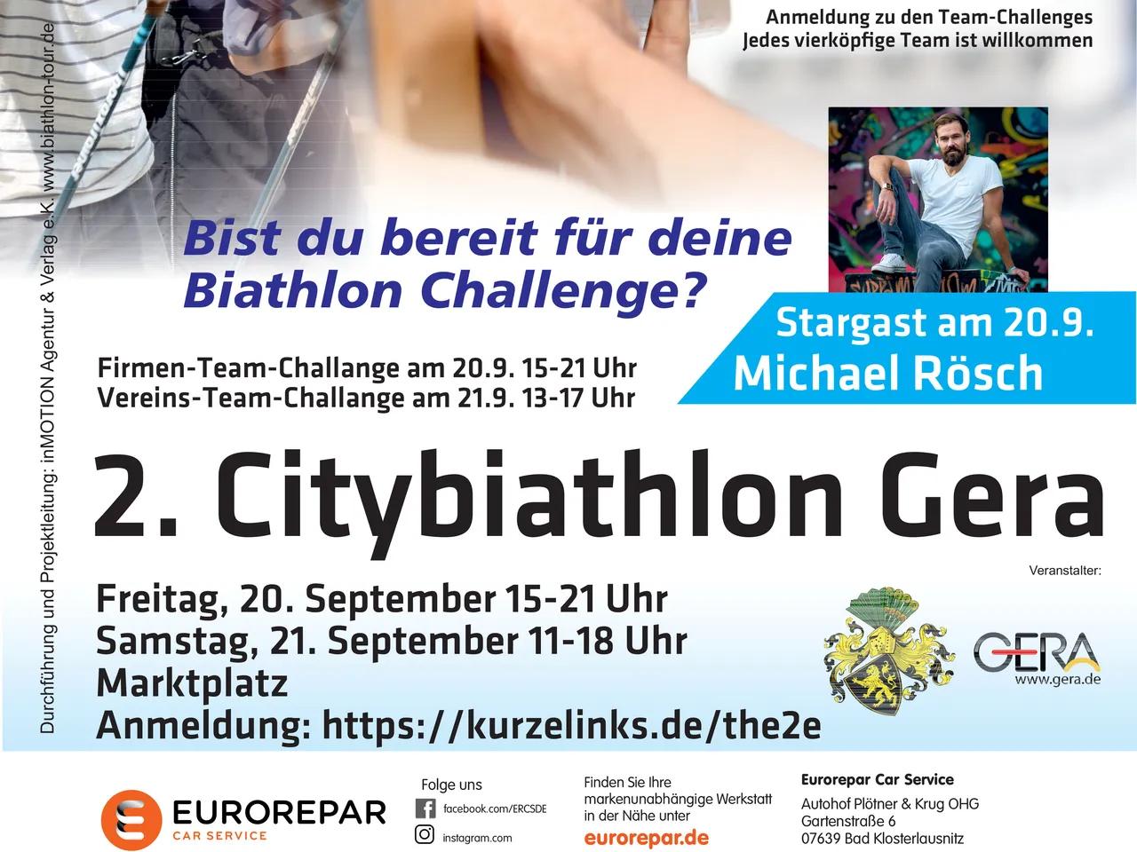 Plakat Citybiathlon 