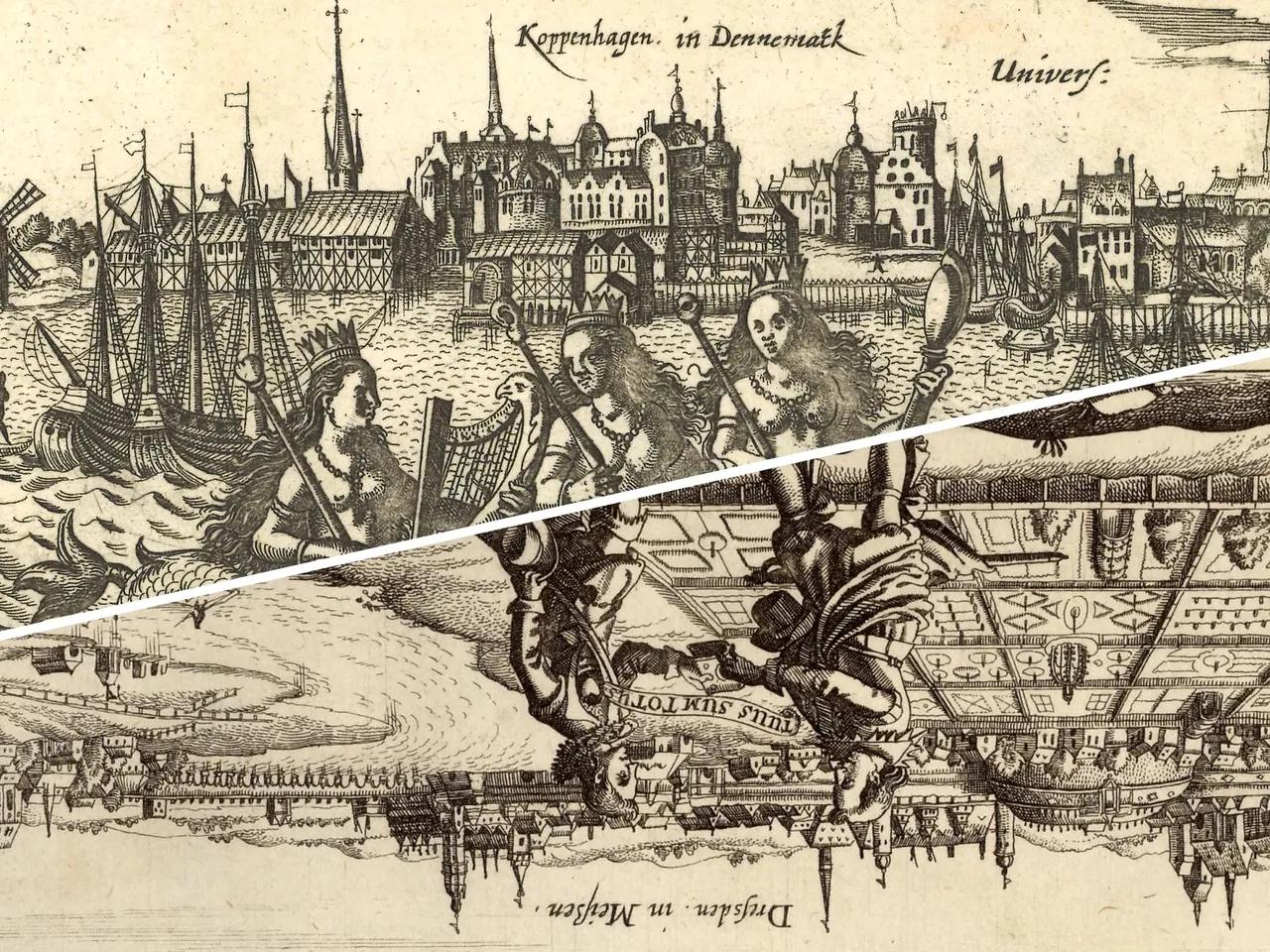 Kopenhagen & Dresden
Holzschnitte aus Daniel Meisners Schatzkästlein, 1638
Collage: Lara Daßler
Archiv Heinrich-Schütz-Haus Bad Köstritz
