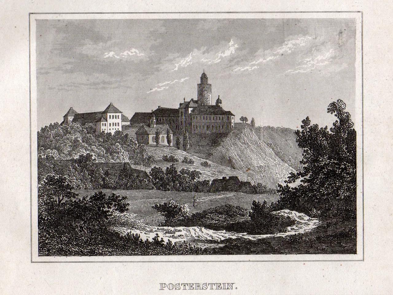 Burg Posterstein um 1840